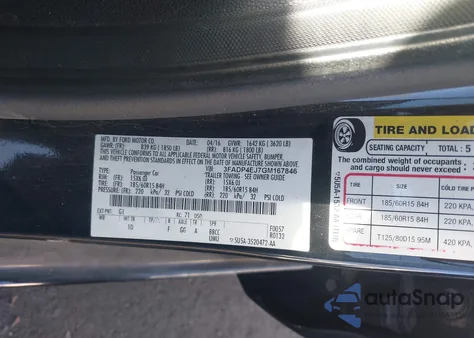 2016 Ford Fiesta Se из США, поврежденный, VIN 3FADP4EJ7GM167846